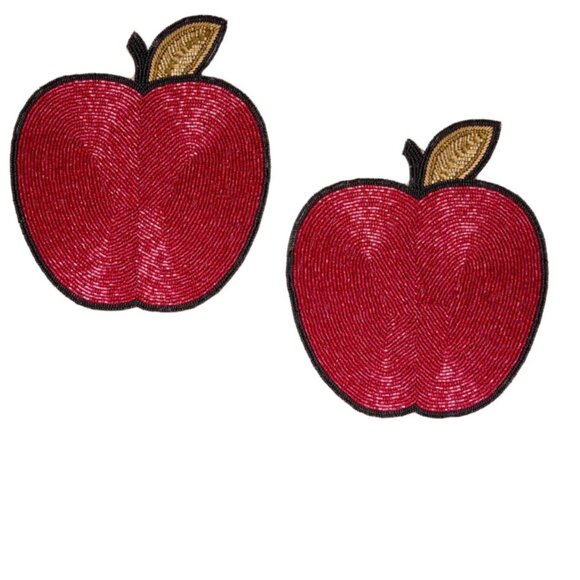 Adara Rituals Other - Beaded Apple Placemats Set of 2